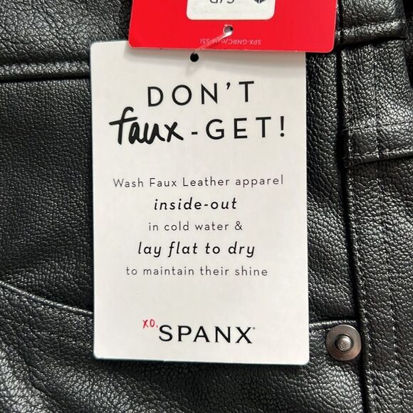 Spanx Ankle Faux Leather Skinny‎ Pants - Picture 15 of 15